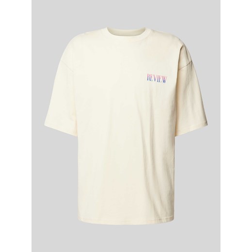 T-shirt z nadrukiem z logo i okrągłym dekoltem ze sklepu Peek&Cloppenburg  w kategorii T-shirty męskie - zdjęcie 172249948