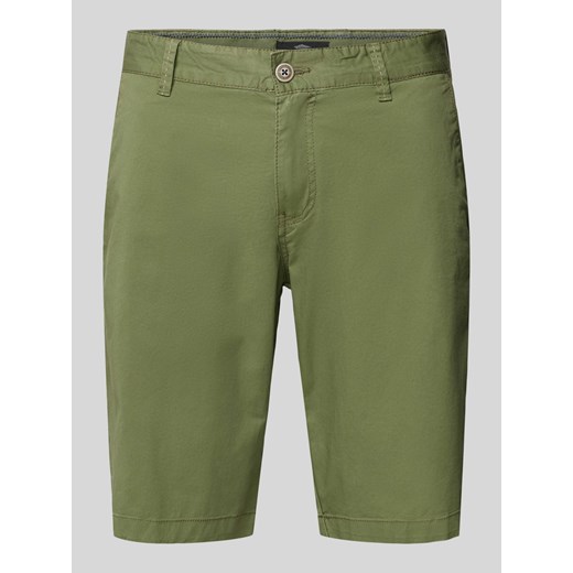 Bermudy o kroju regular fit ze szlufkami na pasek model ‘summer’ ze sklepu Peek&Cloppenburg  w kategorii Spodenki męskie - zdjęcie 172250316