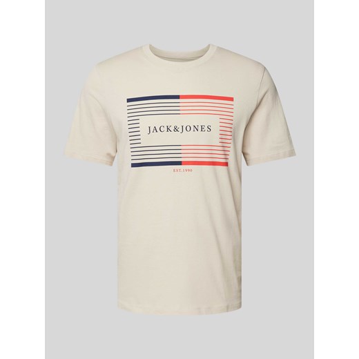 T-shirt z nadrukiem z logo model ‘CYRUS’ ze sklepu Peek&Cloppenburg  w kategorii T-shirty męskie - zdjęcie 172250365