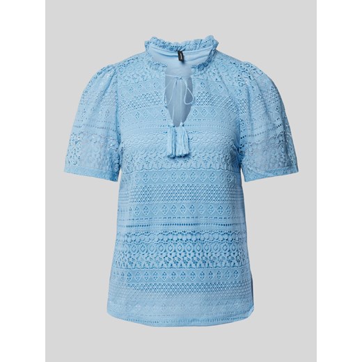 T-shirt z ażurowym wzorem model ‘HONEY’ ze sklepu Peek&Cloppenburg  w kategorii Bluzki damskie - zdjęcie 172250435