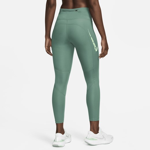 Spodnie damskie zielone Nike na wiosnę 