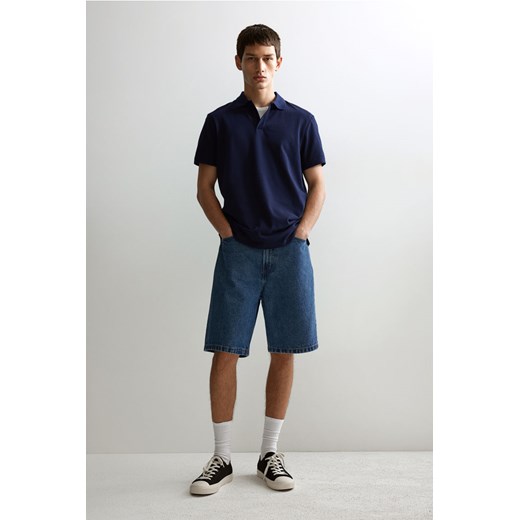 H & M - Top polo z piki Regular Fit - Niebieski ze sklepu H&M w kategorii T-shirty męskie - zdjęcie 172250808
