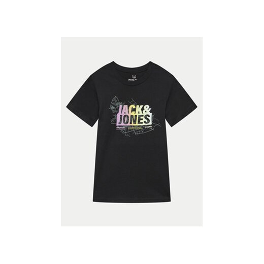 Jack&Jones Junior T-Shirt Map Summer 12257988 Czarny Regular Fit ze sklepu MODIVO w kategorii T-shirty chłopięce - zdjęcie 172251038