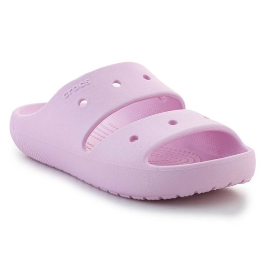 Klapki Crocs Classic Sandal V2 209403-6GD różowe ze sklepu ButyModne.pl w kategorii Klapki damskie - zdjęcie 172251225