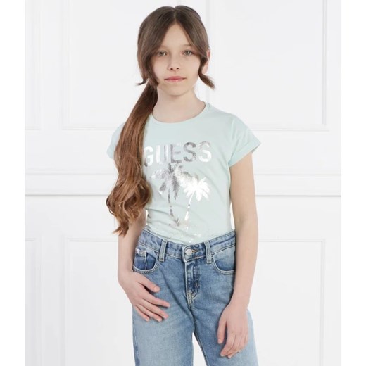 Guess T-shirt | Regular Fit ze sklepu Gomez Fashion Store w kategorii Bluzki dziewczęce - zdjęcie 172251965