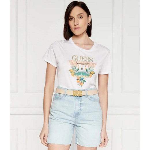 GUESS T-shirt MANSION | Regular Fit ze sklepu Gomez Fashion Store w kategorii Bluzki damskie - zdjęcie 172252166