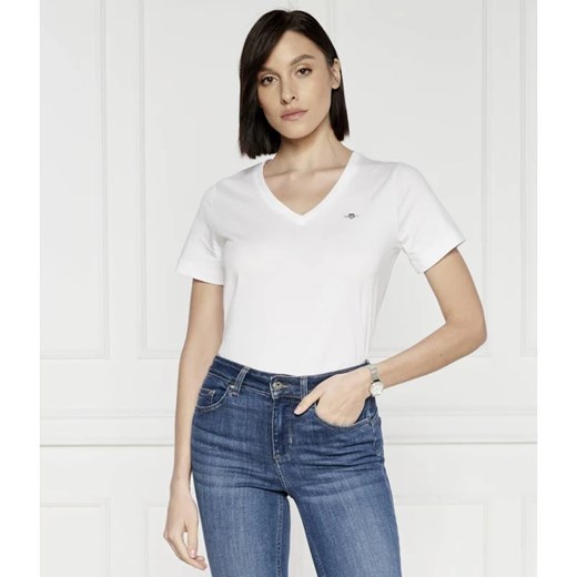 Gant T-shirt SHIELD | Regular Fit ze sklepu Gomez Fashion Store w kategorii Bluzki damskie - zdjęcie 172252177