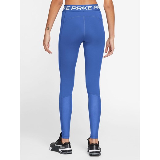 Spodnie damskie Nike niebieskie w sportowym stylu z elastanu