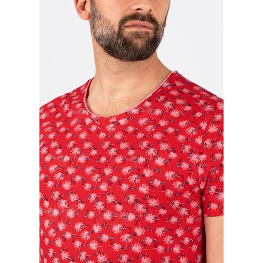T-shirt męski Timezone z krótkim rękawem w abstrakcyjnym wzorze bawełniany 
