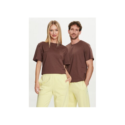 Pangaia T-Shirt 365 With C-Fiber Brązowy Regular Fit ze sklepu MODIVO w kategorii Bluzki damskie - zdjęcie 172254375