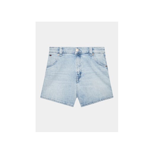 Tommy Hilfiger Szorty jeansowe KG0KG07244 D Błękitny Regular Fit ze sklepu MODIVO w kategorii Spodenki dziewczęce - zdjęcie 172254429