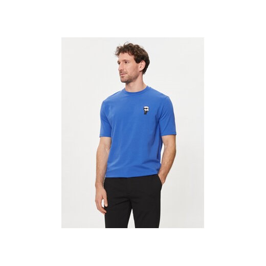 KARL LAGERFELD T-Shirt 755027 542221 Niebieski Regular Fit ze sklepu MODIVO w kategorii T-shirty męskie - zdjęcie 172254495