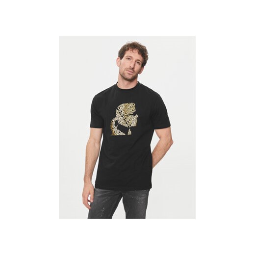 KARL LAGERFELD T-Shirt 755082 542224 Czarny Regular Fit ze sklepu MODIVO w kategorii T-shirty męskie - zdjęcie 172254697