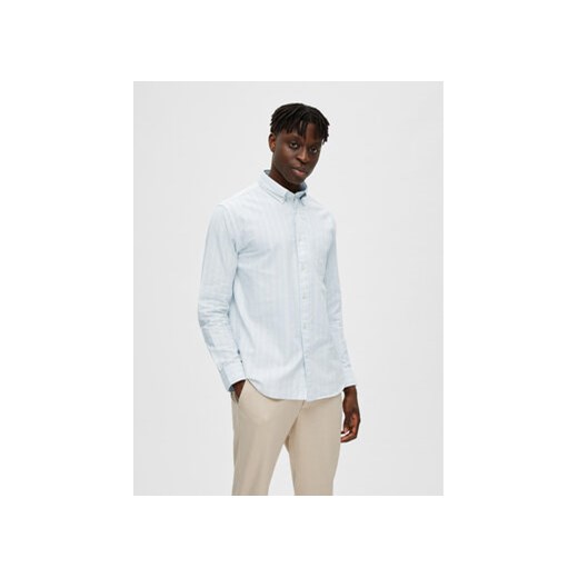 Selected Homme Koszula 16077359 Błękitny Regular Fit ze sklepu MODIVO w kategorii Koszule męskie - zdjęcie 172254769