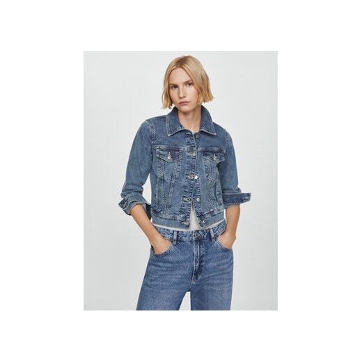 Mango Kurtka jeansowa Vicky 67085733 Niebieski Regular Fit ze sklepu MODIVO w kategorii Kurtki damskie - zdjęcie 172254999