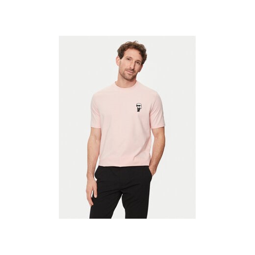 KARL LAGERFELD T-Shirt 755027 542221 Różowy Regular Fit ze sklepu MODIVO w kategorii T-shirty męskie - zdjęcie 172255227