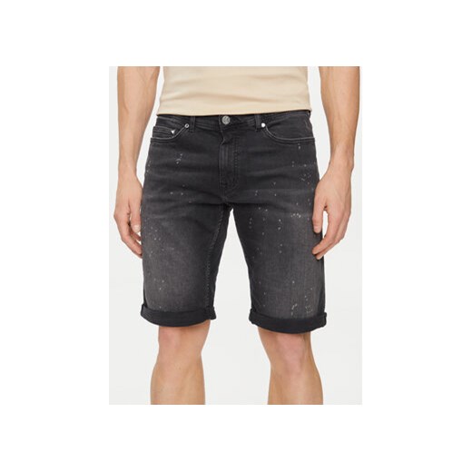 KARL LAGERFELD Szorty jeansowe 265820 542832 Czarny Regular Fit ze sklepu MODIVO w kategorii Spodenki męskie - zdjęcie 172255298
