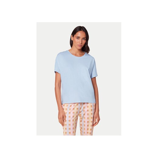 Triumph Koszulka piżamowa Mix & Match 10218281 Błękitny Relaxed Fit ze sklepu MODIVO w kategorii Piżamy damskie - zdjęcie 172255377