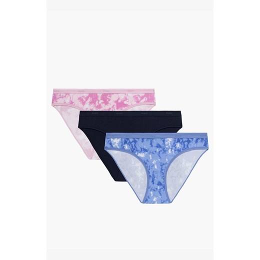 3-pack Figi damskie bikini 3LP-207-ROZ/GRA/NIE, Kolor multicolour, Rozmiar M, ATLANTIC ze sklepu Intymna w kategorii Majtki damskie - zdjęcie 172255566