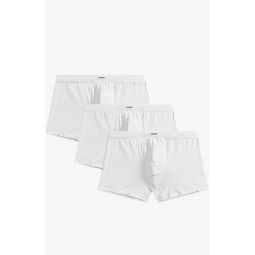 3-pack Bokserki męskie białe 3MH-185, Kolor biały, Rozmiar L, ATLANTIC ze sklepu Intymna w kategorii Majtki męskie - zdjęcie 172255575