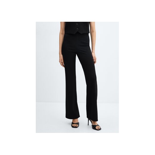 Mango Spodnie materiałowe Avaya 67093692 Czarny Regular Fit ze sklepu MODIVO w kategorii Spodnie damskie - zdjęcie 172256436
