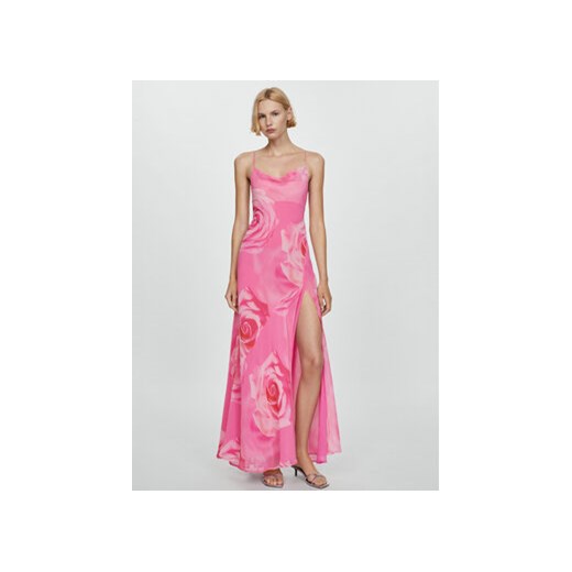 Mango Sukienka wieczorowa Rosa 67046344 Różowy Slim Fit ze sklepu MODIVO w kategorii Sukienki - zdjęcie 172256506