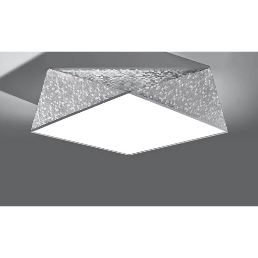 Srebrny geometryczny plafon - EX591-Hexi Lumes One Size Edinos.pl