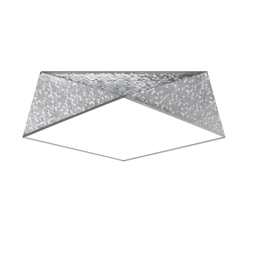 Srebrny geometryczny plafon - EX591-Hexi Lumes One Size Edinos.pl