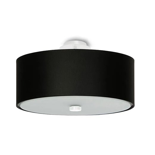 Czarny okrągły plafon z abażurem 30 cm - EX661-Skalo Lumes One Size Edinos.pl