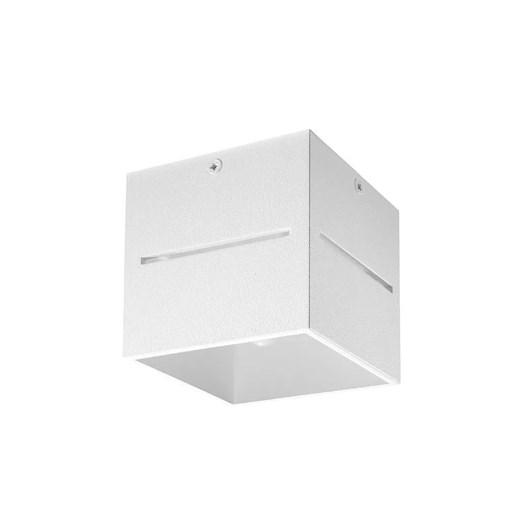 Minimalistyczny plafon kostka E798-Lobi - biały Lumes One Size Edinos.pl