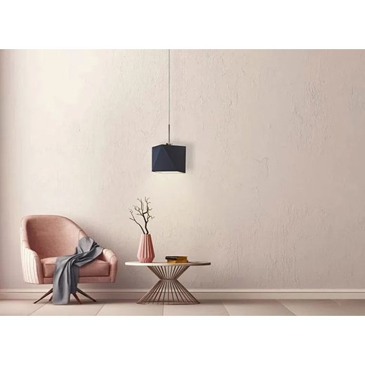 Geometryczna lampa wisząca na chromowanym stelażu - EX414-Saliop - 18 kolorów Lumes One Size Edinos.pl wyprzedaż