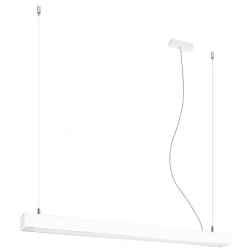 Biała lampa wisząca LED do biura 3000 K - EX613 L8-D48 ze sklepu Edinos.pl w kategorii Lampy wiszące - zdjęcie 172256709