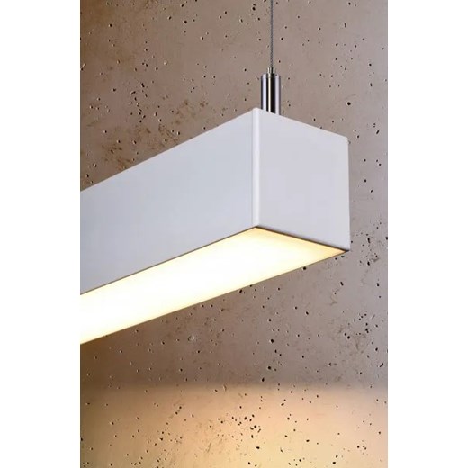 Biała lampa wisząca LED do biura 3000 K - EX613-Pini Lumes One Size Edinos.pl