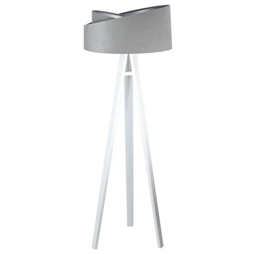 Szaro-biała skandynawska lampa stojąca trójnóg - S024 G2-E55 ze sklepu Edinos.pl w kategorii Lampy podłogowe - zdjęcie 172256929
