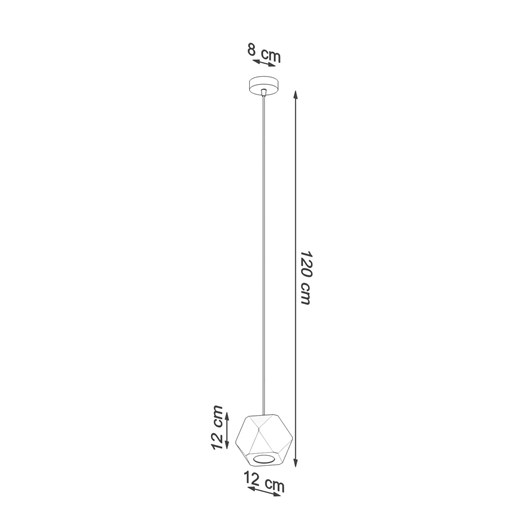 Geometryczna lampa wisząca nad wyspę - S467-Prefix Lumes One Size Edinos.pl