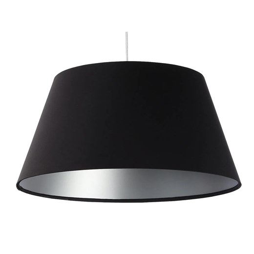 Czarna satynowa lampa wisząca dzwon - S407 D4-K40 ze sklepu Edinos.pl w kategorii Lampy wiszące - zdjęcie 172256978