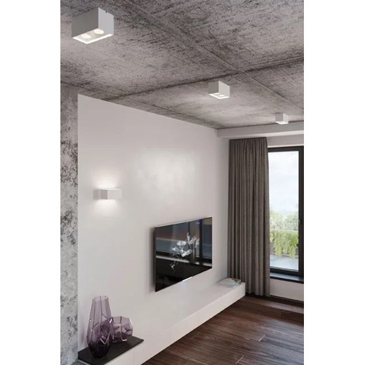 Biały prostokątny plafon LED - EX509-Quas Lumes One Size Edinos.pl