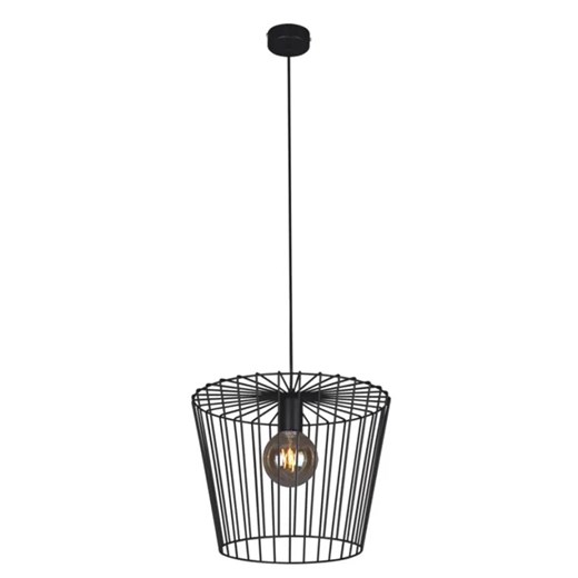 Czarna industrialna lampa wisząca druciana - S565-Folta Lumes One Size okazja Edinos.pl