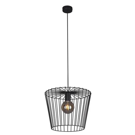 Czarna industrialna lampa wisząca druciana - 7X S565 F8-M09 ze sklepu Edinos.pl w kategorii Lampy wiszące - zdjęcie 172257236