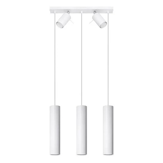 Biała lampa nad wyspę z reflektorkami - A168-Rins Lumes One Size Edinos.pl