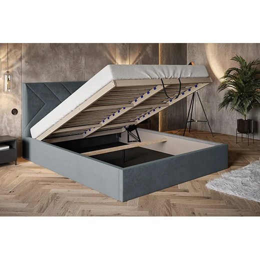 Tapicerowane łóżko 160x200 Grenell 4X - 36 kolorów Elior One Size Edinos.pl promocja