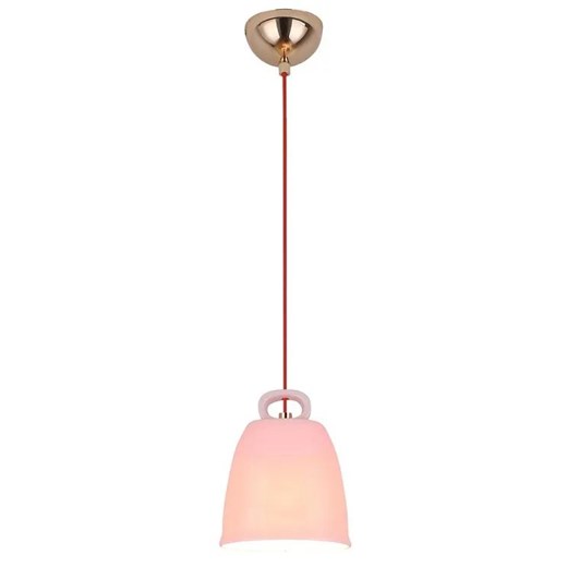 Różowa ceramiczna lampa wisząca - V012-Ilumi Lumes One Size Edinos.pl
