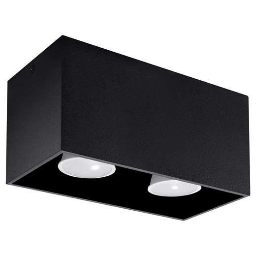 Czarny minimalistyczny plafon LED - EX509-Quas Lumes One Size wyprzedaż Edinos.pl