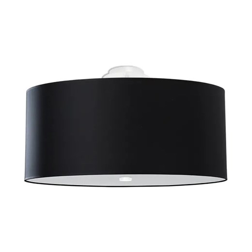 Czarny okrągły nowoczesny plafon 70 cm - EX677-Otti ze sklepu Edinos.pl w kategorii Lampy sufitowe - zdjęcie 172257698