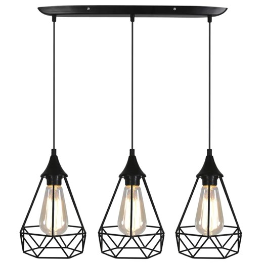 Nowoczesny czarny żyrandol - K215 F3-N05 ze sklepu Edinos.pl w kategorii Lampy wiszące - zdjęcie 172257967