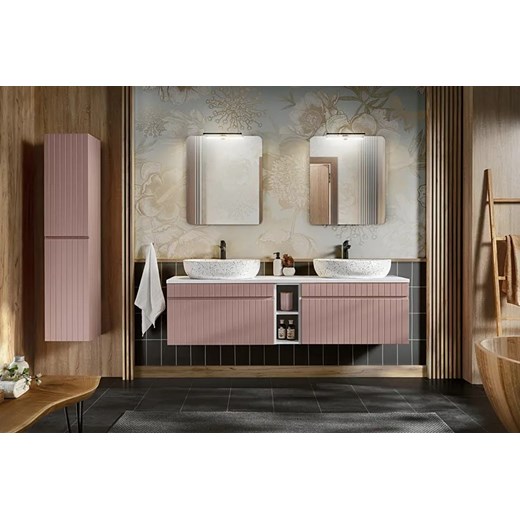 Biały blat do szafek umywalkowych 160 cm - Dione 6X Elior One Size Edinos.pl