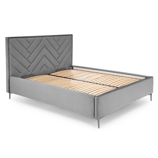 Szare pikowane wezgłowie do łóżka- Rimoso 3X Elior One Size Edinos.pl