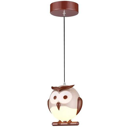 Wisząca lampa dziecięca w kształcie sowy - 3X N45 K3-D31 ze sklepu Edinos.pl w kategorii Lampy dziecięce - zdjęcie 172258087