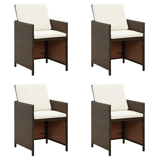 Zestaw czterech krzeseł ogrodowych - Lotis 4X ze sklepu Edinos.pl w kategorii Krzesła ogrodowe - zdjęcie 172258326