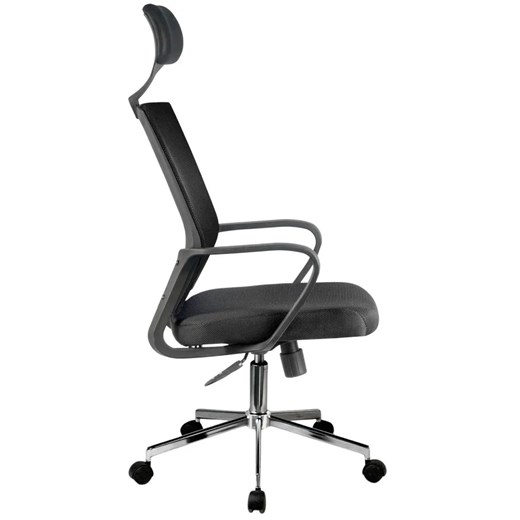 Czarny klasyczny fotel ergonomiczny do biurka - Trexol Elior One Size Edinos.pl